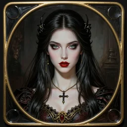 ( ( gothic # ) ) princess portrait *. *. by battle angel alita * *, rene lalique, highly detailded, ( ( misa amane # ) )