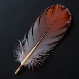 highly detailed realistic photo of colorful feathers on dark background, very sharp focus, dark background, award winning masterpiece photography, hyper realistic, concept art, 8 k detail post - processing