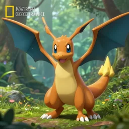 national geographic photo of charmeleon, pokemon in the wild, intricate, portrait, 8 k highly professionally detailed, hdr, cgsociety