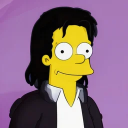 headshot of michael jackson in the simpsons