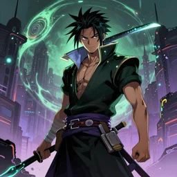 the last airbender, cyberpunk artstyle