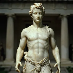 greek statue of Ken doll in American Psycho (1999)