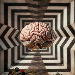 disorienting visual optical illusion that makes the viewers brain hurt, intense eye straining neuroscience illusion