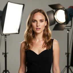 photo still of natalie portman, 8 k, studio lighting bright ambient lighting key light, 8 5 mm f 1. 8