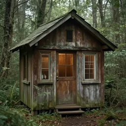cabin in the woods by brad kunkle, very beautiful masterpiece