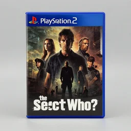 the sect the Who?, game poster printed on playstation 2 video game box , Artwork by Craig Mullins, cinematic composition