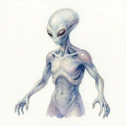 amorphous alien lifeform taking over a person's body, safe for work. this watercolor painting by the award - winning concept artist has dramatic lighting, an interesting color scheme and intricate details.