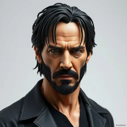 keanu reeves made of foam, highly detailed artwork, realistic, very detailed