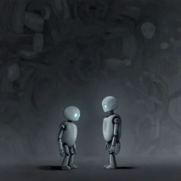 mcbess illustration of a lonely robot seeks friend, intricate complexity, by greg rutkowski, artgerm, ross tran, conrad roset, takato yomamoto, ilya kuvshinov. 4 k, beautiful, cinematic dramatic atmosphere