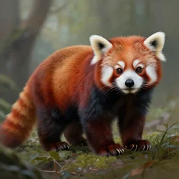 red panda, fantasy, surreal, highly detailed, digital painting, artstation, concept art, illustration, art by patrick james woodroffe!!!