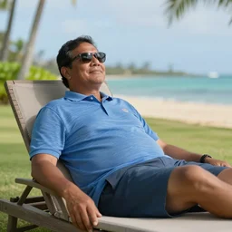 Politician relaxing in Hawaii, hidden camera footage