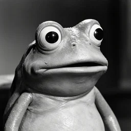 portrait of Pepe the frog with salvadore dali mustache, photography by Cecil Beaton, Hollywood style lighting, black and white, photorealistic