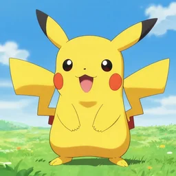 a ruby Pikachu