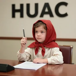 Little Red Riding hood testifying before HUAC