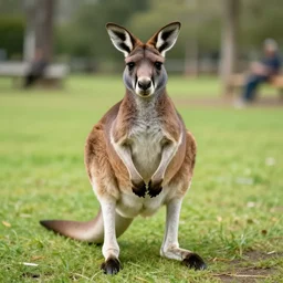 perfectly centered, funny kangaroo, highly detailed, candid photography, 8 k uhd
