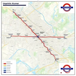 map of london undergound metro straight lines