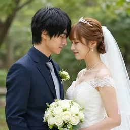 saitama one punch man instagram couple's wedding photo shoot, perfect faces