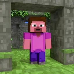 barney inside of minecraft