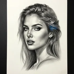 realistic tattoo sketch of a beautiful woman face double exposure with a mountain scenery, in the style of matteo pasqualin, amazing detail, 8 k resolution