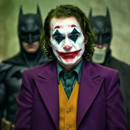 A person that looks like the joker but really is batman