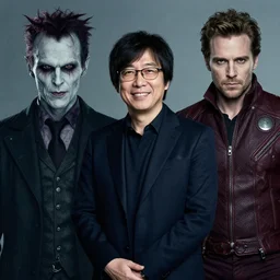 studio portrait of agi professor, portrait of ai artist by yuko shimizu, pan's labyrinth movie still frame of mr sinister, mcu nathaniel essex mr sinister by rembrandt