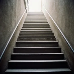 Stairway to heaven, photograph in 35mm photography by Annie Leibovitz
