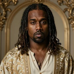 kanye west as jesus, Cinematic, Portrait, Ultra-HD, Beautiful Lighting, insanely detailed and intricate, hypermaximalist, elegant, ornate, hyper realistic, super detailed