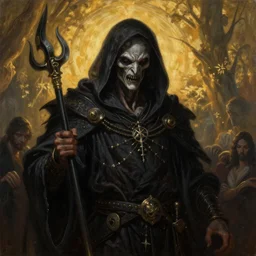 majestic terrifying grim reaper portrait, atmospheric lighting, painted, menacing, intricate, volumetric lighting, beautiful, rich deep colours masterpiece, golden hour, sharp focus, ultra detailed, by leesha hannigan, ross tran, thierry doizon, kai carpenter, ignacio fernandez rios
