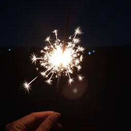 time-lapse photography of a sparkler, nighttime