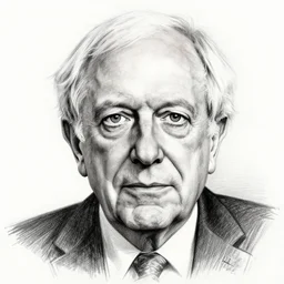 ultra fine portrait, straight lines, rigid, sharp angles, bernie sanders, cubism, pencil sketch