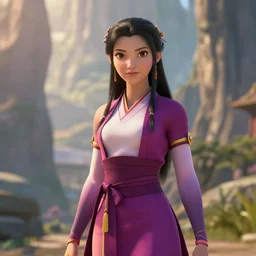 cinematic shot of Avatar Azula