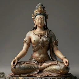 kali goddess warrior meditating in a beautiful place, perfect detailed faces, fine details, studio lighting, subtle shadows, art by katsuya terada, photorealism, hyper realism, octane render, hyper detailed, canon eos r 3, f / 1. 4, iso 2 0 0, 1 / 1 6 0 s, medium shot, 8 k, raw, unedited, in - frame,