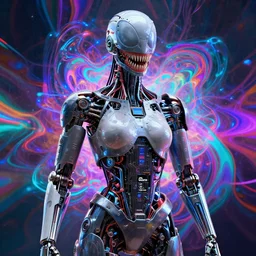 stunning cyborg person suffering from jpeg compression, 4 8 0 p, exposed nvidia gtx 5 6 0 circuitry, venom parallax, psychedelic backdrop, high detail, abstract composition, greg rutkowksi, octane render, ray tracing, trending on artstation,