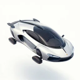 a technical illustration of a flying car, by ruan jia