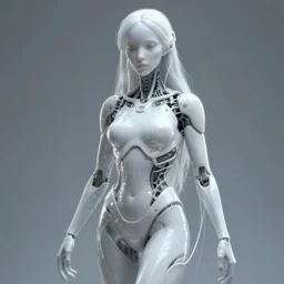 beautiful sci - fi reaper ghost woman, beautiful wires hanging from her limbs, neon halo, surrealism, by peter mohrbacher, hyperrealistic, 8 k octane render, unreal engine