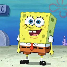 Spongebob in the style of Hajime Isayama,