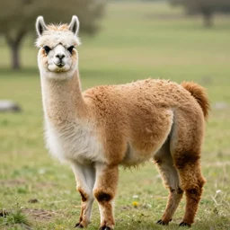 a hybrid animal of a firefox and a lama