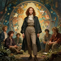 karl marx daughter gorgeous lighting by weta studio, mucha, bautista and norman rockwell and greg rutkowski and tom bagshaw and james gurney and lucasfilm