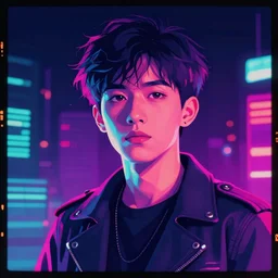 vector cbum, portrait, vaporwave, synthwave, neon, vector graphics, cinematic, volumetric lighting, f 8 aperture, cinematic eastman 5 3 8 4 film