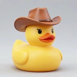 a studio photography of a sheriff cowboy rubber duck dressed in a cowboy hat and sunglasses, higly detailed, studio lighting, clear photo, photo taken from professional 4 k camera