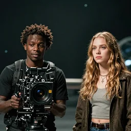first official image from paul thomas anderson's new space opera film starring lakeith stanfield and grimes. shot on alexa mini, stunning cinematography, filmgrain, kodak vision 2 0 0 t, shot composition