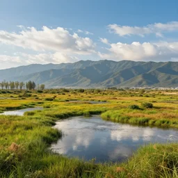 majestic wetland landscape, high definition, high detail, 8k, photorealistic,