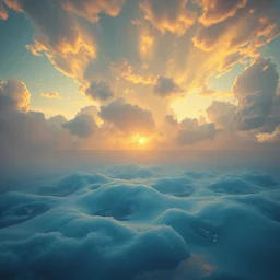 a beautiful render of a soap foam thundercloud, thick foam, swimming pool, smoke, volumetric lighting, sunset, very detailed, hyperrealistic, unreal engine 5, raytracing