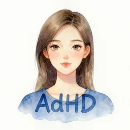 woman adhd - ip watercolour