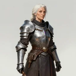 old woman warriot fantasy, d & d, digital art