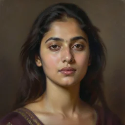portrait of alvi calame _ bangladesh _ hyperrealism _ by terese nielsen