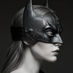 3 d goddess close - up profile portrait batman. beautiful intricately detailed mask. artwork by giger and greg rutkowski