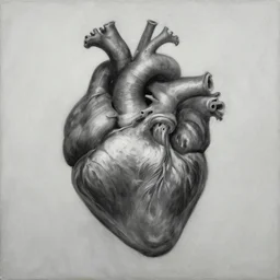 what depression looks like, withering heart, black and white, oil painting, pale colors, high detail, 8 k, wide angle, trending on artstation,