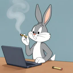 bugs bunny smoking a joint