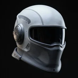 robot ninja head helmet, sci-fi, black background, ultra detailed, 8k